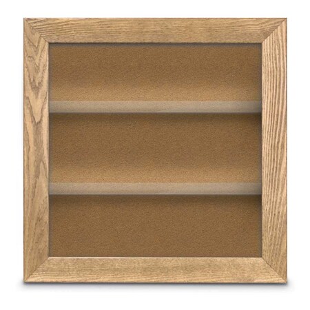 United Visual Products Outdoor Enclosed Combo Board, 42"x32", Gold Frame/Black & Burgundy UVCB4232ODG-BLACK-DBURGU